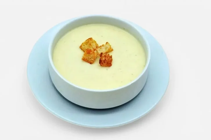 Sajtkrémleves fűszeres krutonnal