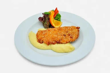 Valami (szezámmagos csirkemell burgonyapürével)