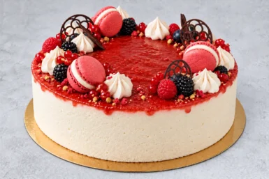 Krémes epres pisztácia torta, előrendelésre