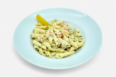 Tejszínes, garnélás penne