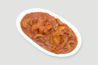 Pacalpörkölt marhaínnal (flacni)