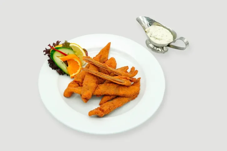 Rántott pacal, fokhagymás majonézzel