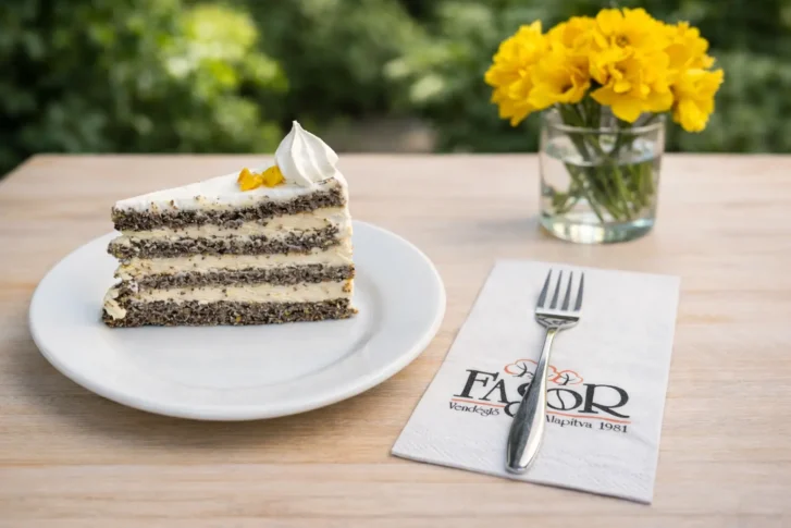 Citromos máktorta (szelet)