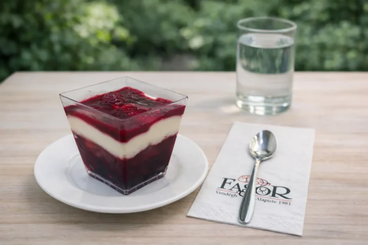 Fekete erdő pohárkrém