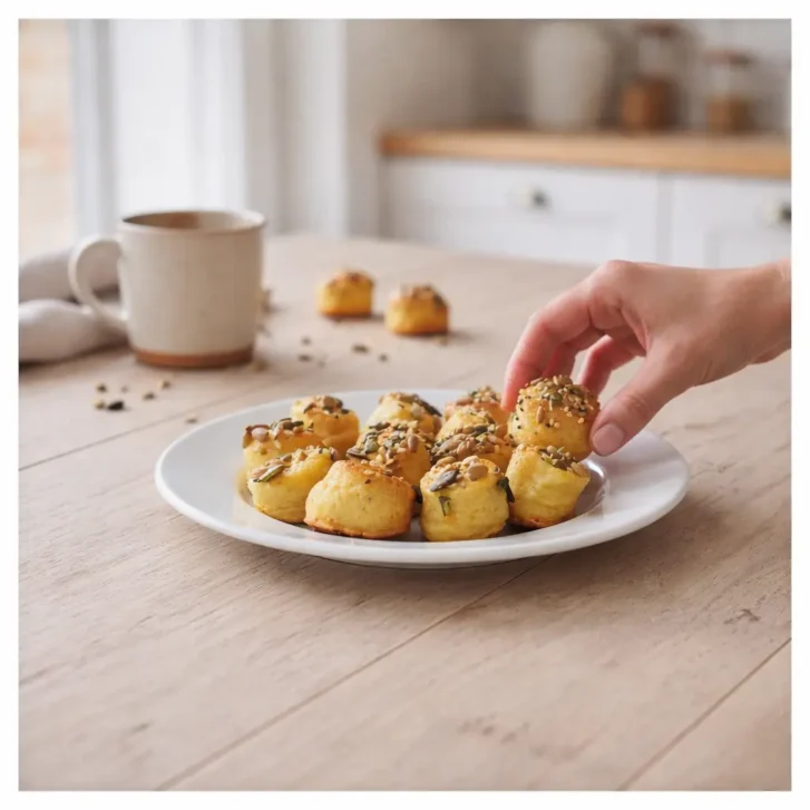 Túrós pogácsa magvakkal