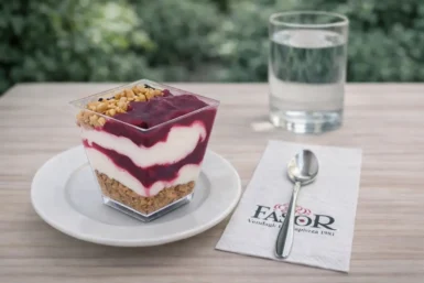 Erdei gyümölcsös sajttorta pohárkrém