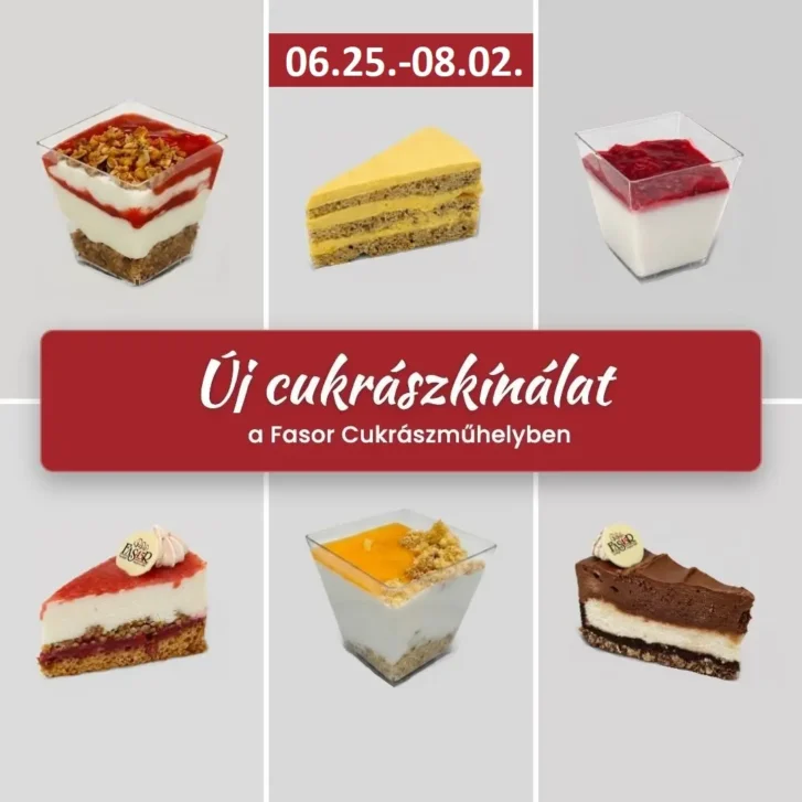 06.25-08.03. Fasor cukrászműhely