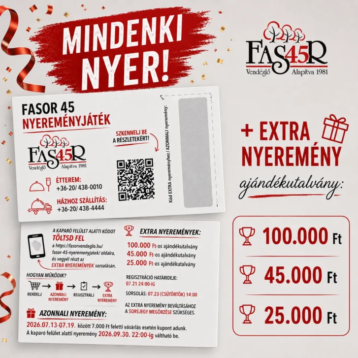 Fasor 45 nyereményjáték