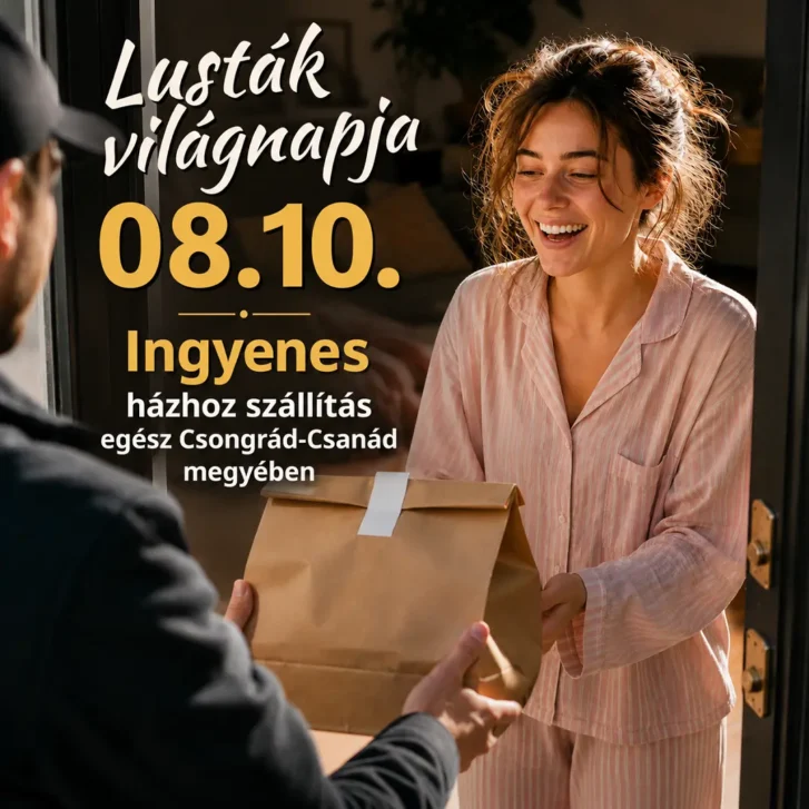 Lusták világnapja ingyenes házhoz szállítás